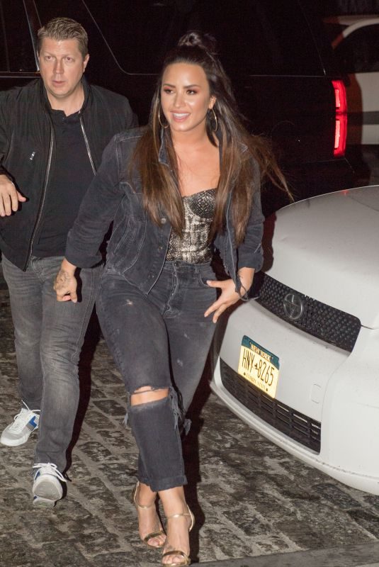 DEMI LOVATO Noght Out in New York 10/07/2017