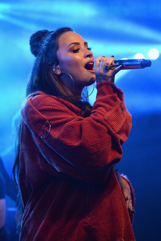 DEMI LOVATO Performs at Iheartradio Album Release Party in New York 10/07/2017