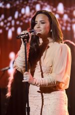 DEMI LOVATO Performs at One Coice: Somos Live! a Concert for Disaster Relief in Los Angeles 10/14/2017