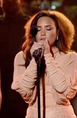 DEMI LOVATO Performs at One Coice: Somos Live! a Concert for Disaster Relief in Los Angeles 10/14/2017