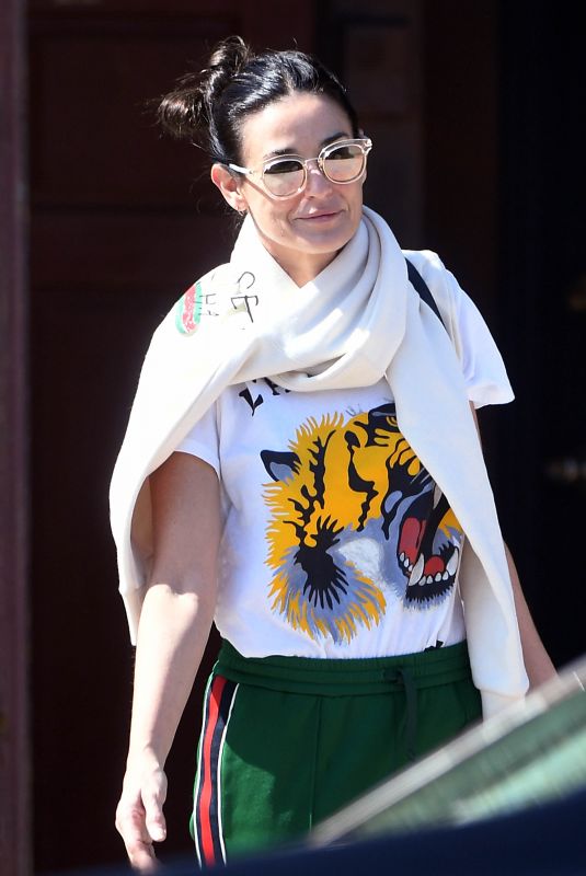 DEMI MOORE Leaves Love Your Body Endermologie in West Hollywood 10/16/2017