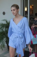 DEVON WINDSOR Shopping at Beach Bunny Swimwear in Miami 10/20/2017