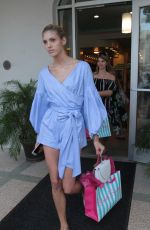 DEVON WINDSOR Shopping at Beach Bunny Swimwear in Miami 10/20/2017