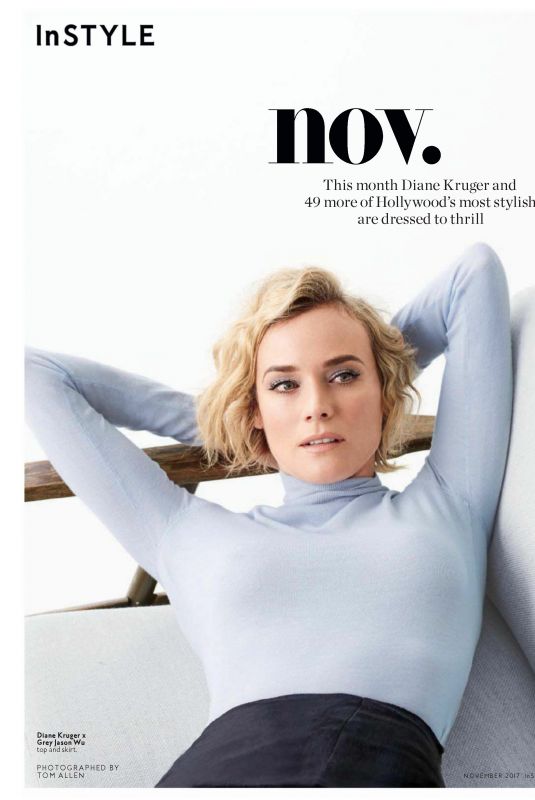 DIANE KRUGER in Instyle Magazine, November 2017