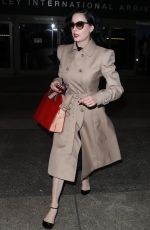 DITA VON TEESE Arrives at LAX Airport in Los Angeles 01/19/2017