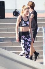 DOUTZEN KROES on the Set of a Hunkemoller Photoshoot in Barcelona 10/17/2017