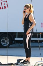 DOUTZEN KROES on the Set of a Hunkemoller Photoshoot in Barcelona 10/17/2017
