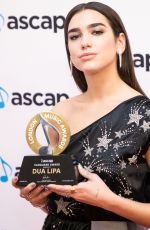 DUA LIPA at Ascap Awards in London 10/16/2017