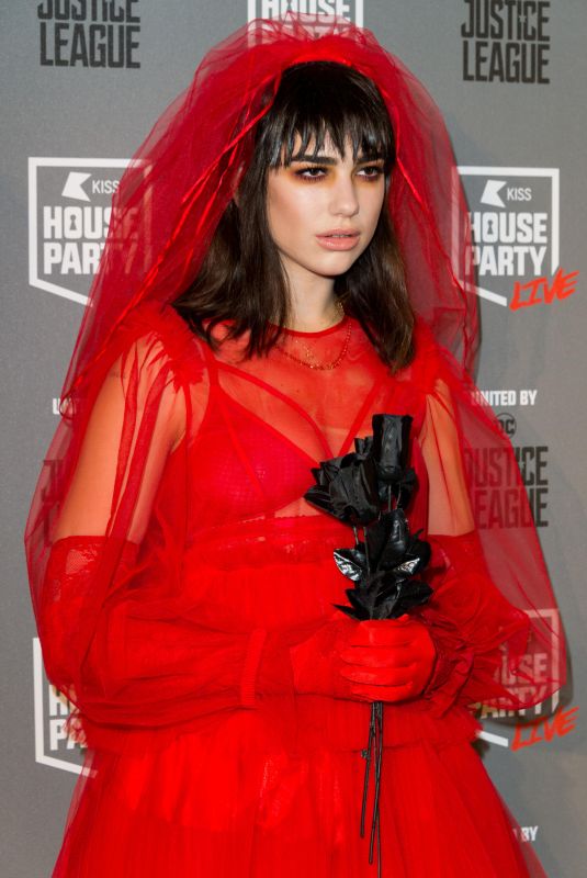 DUA LIPA at Kiss FM’s Haunted House Party in London 10/26/2017