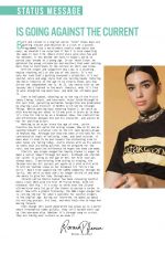 DUA LIPA in Status Magazine, July 2017 Issue