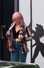 ELIZABETH BANKS on the Set of The Happytime Murders in Los Angeles 10/03/2017