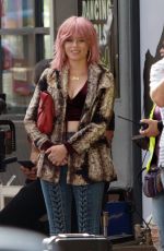 ELIZABETH BANKS on the Set of The Happytime Murders in Los Angeles 10/03/2017