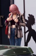 ELIZABETH BANKS on the Set of The Happytime Murders in Los Angeles 10/03/2017