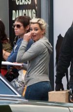 ELIZABETH BANKS on the Set of The Happytime Murders in Los Angeles 10/04/2017