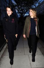 ELIZABETH HURLEY at Rosspomodoro Restaurant in London 10/10/2017