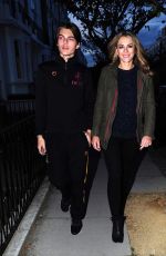 ELIZABETH HURLEY at Rosspomodoro Restaurant in London 10/10/2017