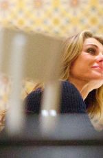 ELIZABETH HURLEY at Rosspomodoro Restaurant in London 10/10/2017