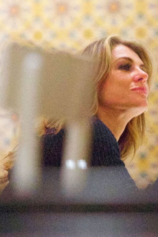 ELIZABETH HURLEY at Rosspomodoro Restaurant in London 10/10/2017