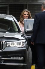 ELIZABETH HURLEY Leaves ITV Studios in London 10/10/2017