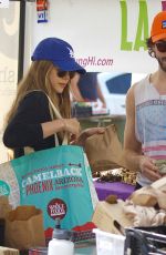 ELIZABETH OLSEN and Robbie Arnett at Farmers Market in Los Angeles 10/29/2017