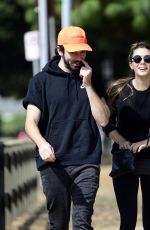 ELIZABETH OLSEN and Robbie Arnett Out in Los Angeles 10/03/2017