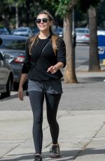 ELIZABETH OLSEN Leaves a Gym in Los Angeles 10/03/2017