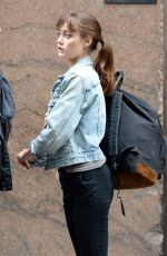 ELLA PURNELL on the Set of Sweetbitter in New York 10/26/2017