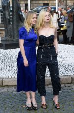 ELLE and DAKOTA FANNING at Miu Miu Fashion Show in Paris 10/03/2017
