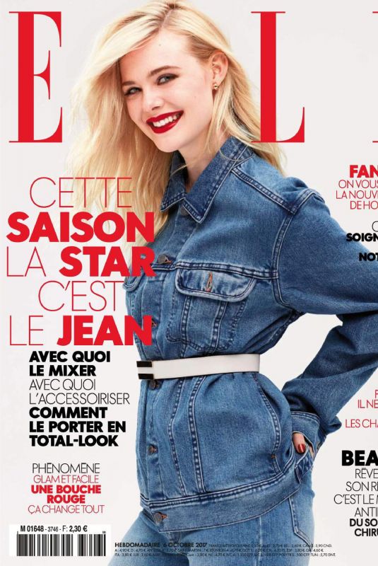ELLE FANNING in Elle Magazine, France October 2017
