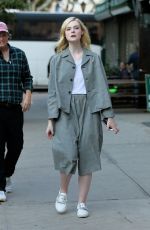 ELLE FANNING Leaves Woody Allen Untitled Amazon Project in New York 10/19/2017