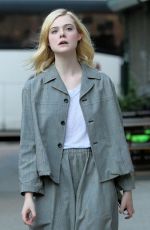 ELLE FANNING Leaves Woody Allen Untitled Amazon Project in New York 10/19/2017