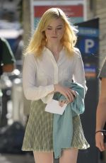 ELLE FANNING on the Set of Untitled Woody Allen Movie in New York 10/10/2017