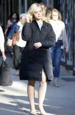 ELLE FANNING on the Set of Untitled Woody Allen Project in New York 10/05/2017
