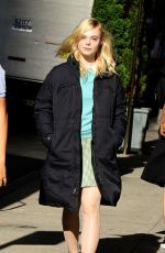 ELLE FANNING on the Set of Untitled Woody Allen Project in New York 10/05/2017