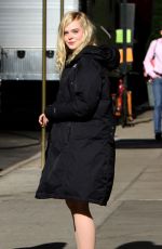 ELLE FANNING on the Set of Untitled Woody Allen Project in New York 10/05/2017