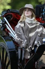 ELLE FANNING on the Set of Untitled Woody Allen Project in New York 10/12/2017