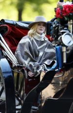 ELLE FANNING on the Set of Untitled Woody Allen Project in New York 10/12/2017