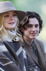 ELLE FANNING on the Set of Untitled Woody Allen Project in New York 10/12/2017