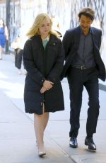 ELLE FANNING on the Set of Woody Allen Movie in New York 10/05/2017