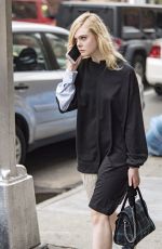 ELLE FANNING Out in New York 10/05/2017