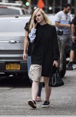 ELLE FANNING Out in New York 10/05/2017