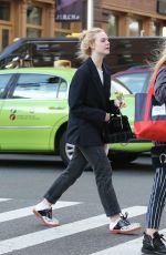 ELLE FANNING Out Shopping in New York 09/30/2017