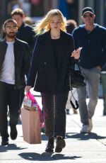 ELLE FANNING Out Shopping in New York 10/17/2017