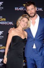 ELSA PATAKY and Chris Hemsworth at Thor: Ragnarok Premiere in Los Angeles 10/10/2017