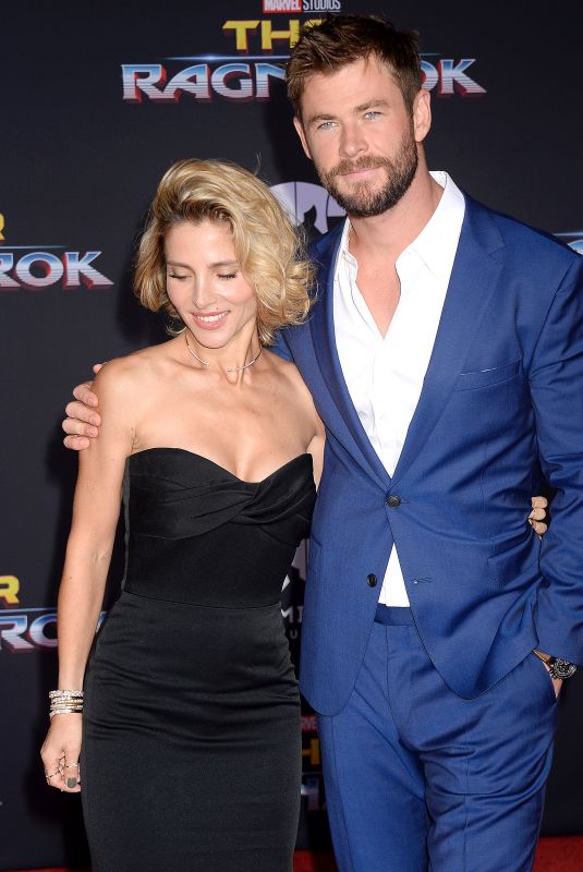 ELSA PATAKY and Chris Hemsworth at Thor: Ragnarok Premiere in Los Angeles 10/10/2017