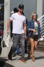 ELSA PATAKY and Chris Hemsworth Out Shopping in Venice Beach 10/02/2017