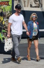 ELSA PATAKY and Chris Hemsworth Out Shopping in Venice Beach 10/02/2017