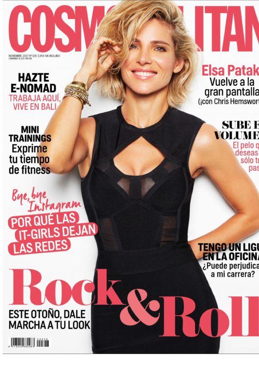ELSA PATAKY for Cosmopolitan Magazine, Spain November 2017