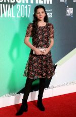 EMILY CAREY at Thoroughbreds Premiere at 61st BFI London Film Festival 10/09/2017