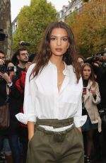 EMILY RATAJKOWSKI at Valentino Fashion Show at Paris Fashion Week in Paris 10/01/2017